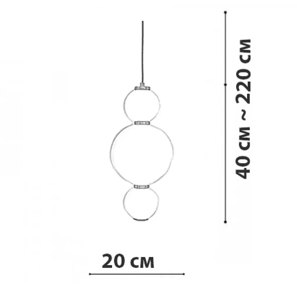 Подвесной светильник Friendlylight Balls M FL3158 - фото 3