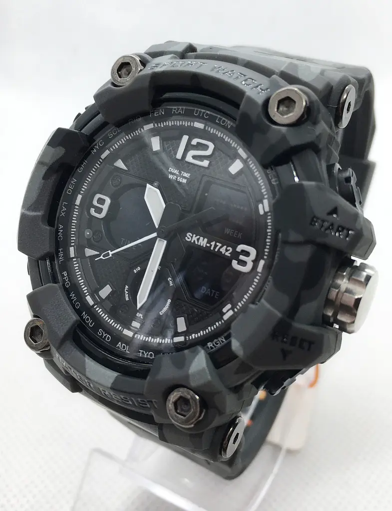 Спортивний годинник чоловічий Skmei 1742 Сірий (IBW708S) - фото 2