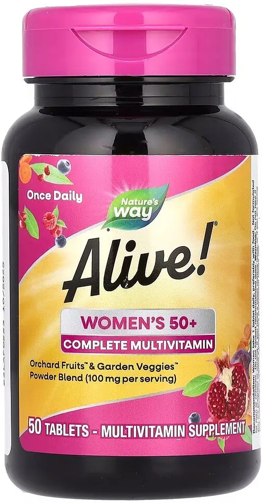 Комплекс для здоровья женщин 50+ Nature's Way Alive! Women's 50+, 50 таблеток - фото 2