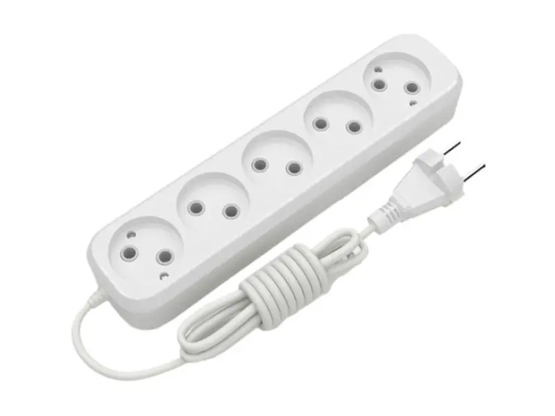 Мережевий фільтр-подовжувач Electrum SB-5 2м White (C-ES-1796)