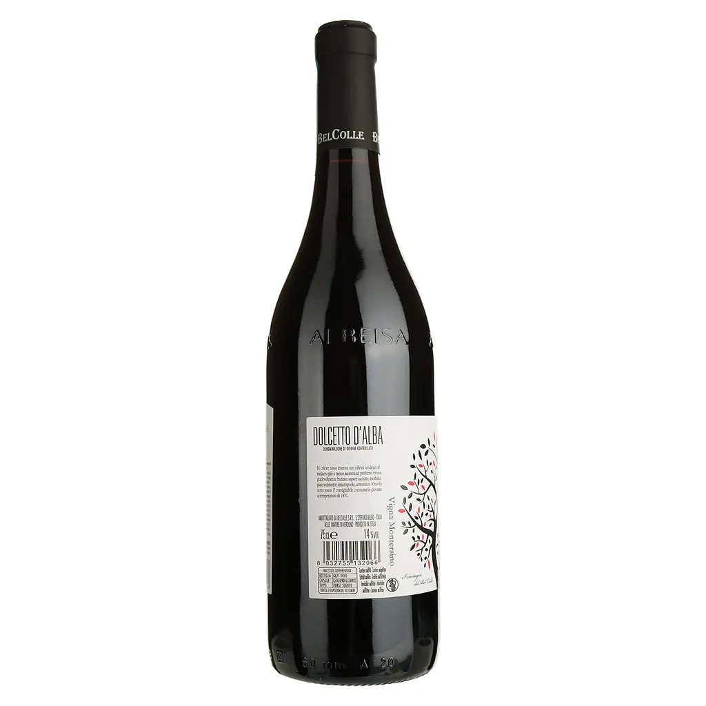 Вино Bel Colle Dolcetto d´Alba DOC, червоне, сухе, 13,5%, 0,75 л - фото 2