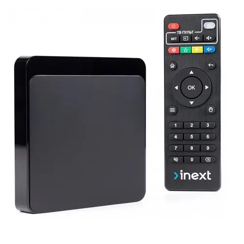 ТВ-приставка Inext TV5 Ultra, Black, Allwinner H313 (4 ядра), 2Gb, 16Gb, Wi-Fi 2.4 / 5 ГГц / Bluetooth, RJ45, 2xUSB 2.0, HDMI, microSD, Android 10, пульт ДК - фото 3