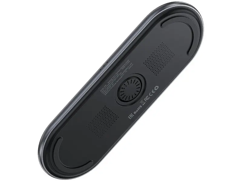 Бездротовий зарядний пристрій Acefast E19 Qi2 Desktop 3-in-1 Black (6974316283096) - фото 3