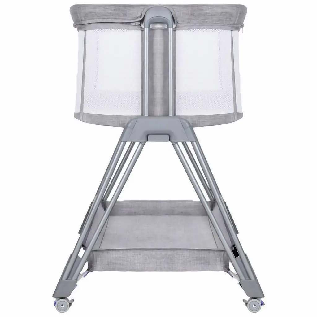 Кроватка приставная Lionelo Luna Grey Concrete, серая (LO-LUNA GREY CONCRETE) - фото 3