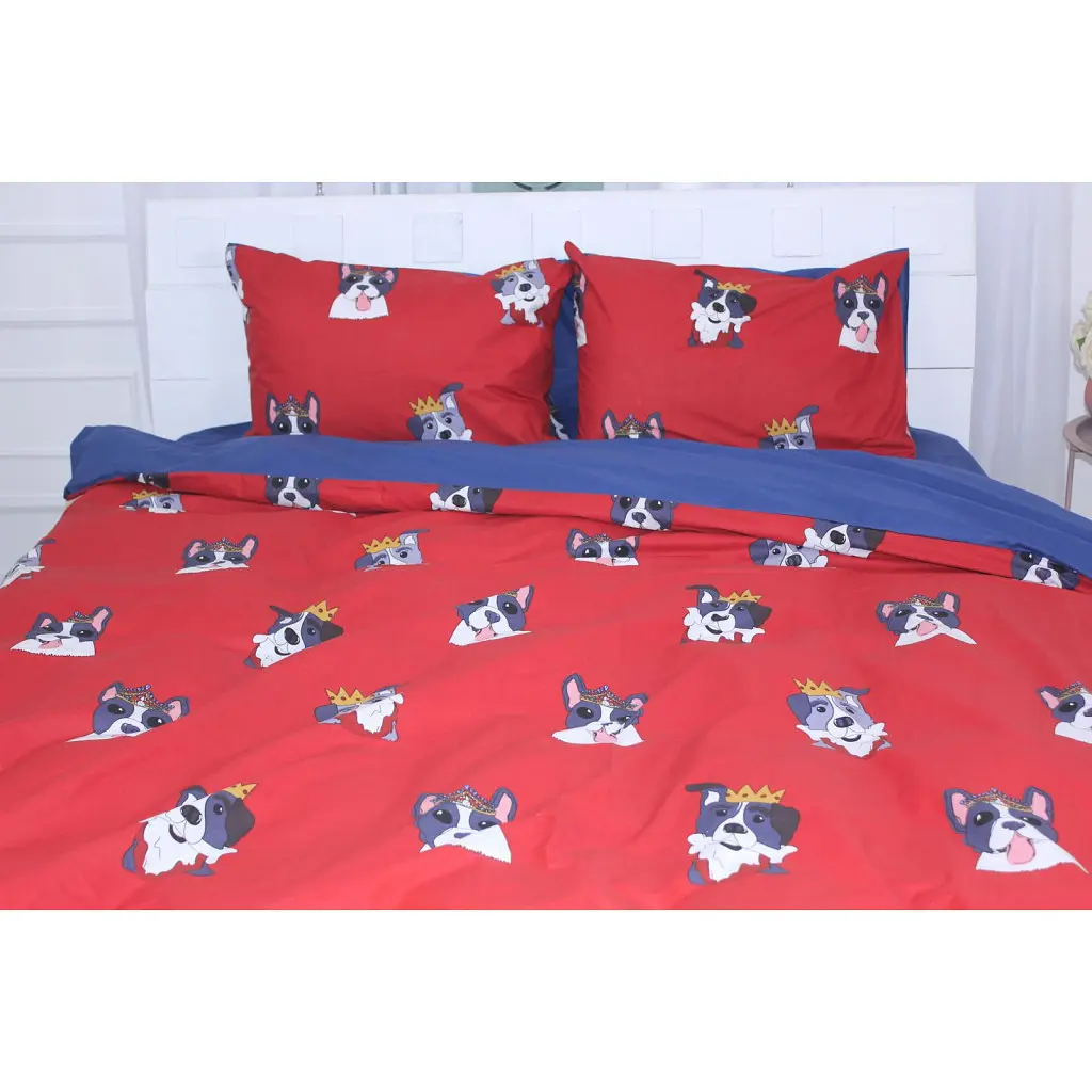 Постільна білизна MirSon Бязь Ranforce Elite 17-0568 Kings of dogs 220х240 (2200004704692)