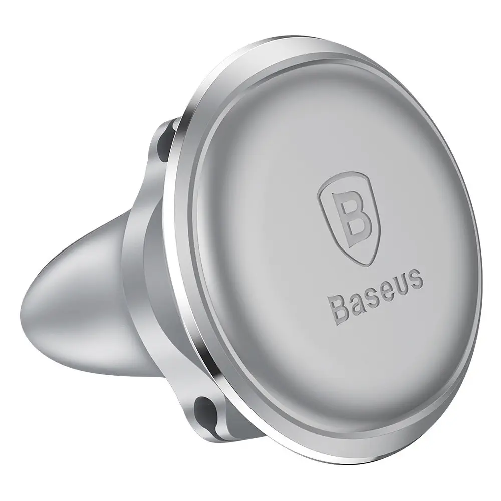 Магнітний автотримач для телефону Baseus Magnetic Air Vent Car Mount SUGX-A0S Сріблястий (5485400704) - фото 5