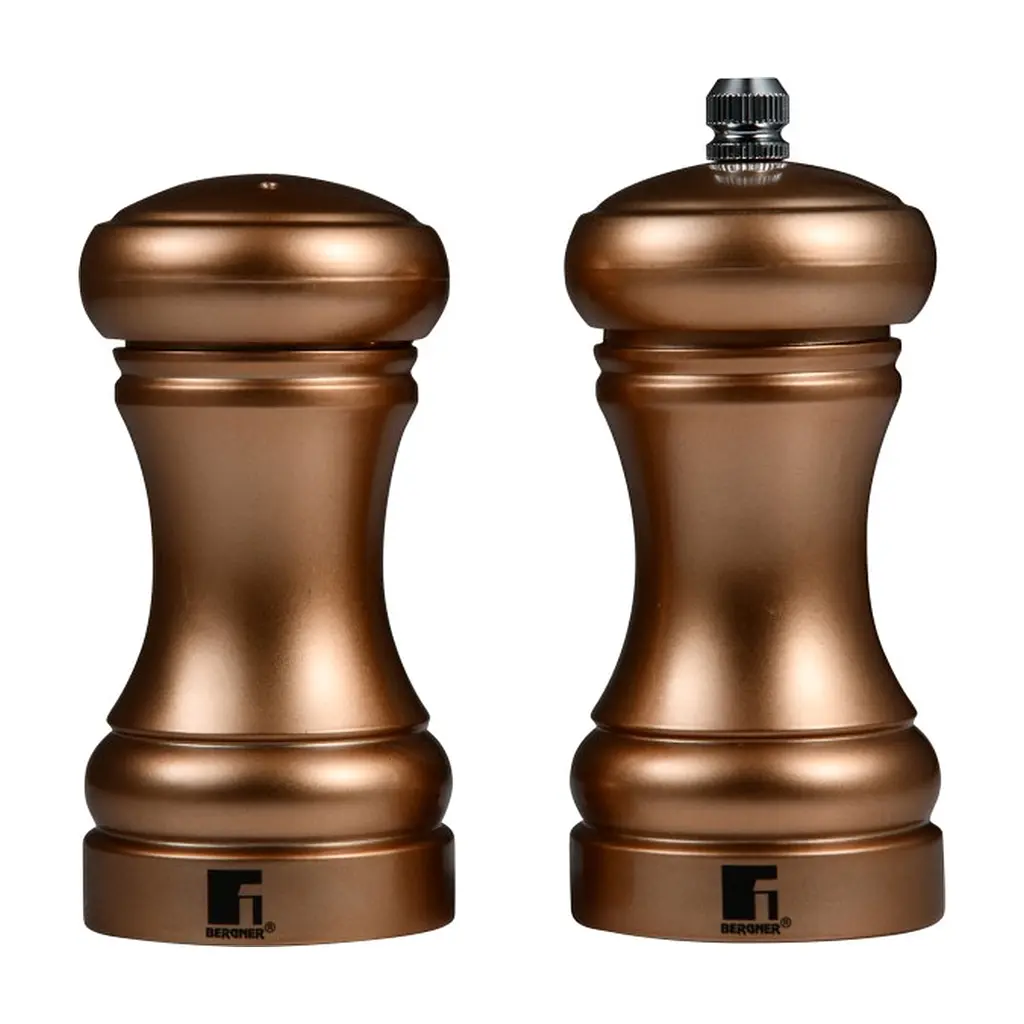 Набір млинків для спецій механічних Bergner Copper керамічний мідний 2 шт. (BG-48521-CP)
