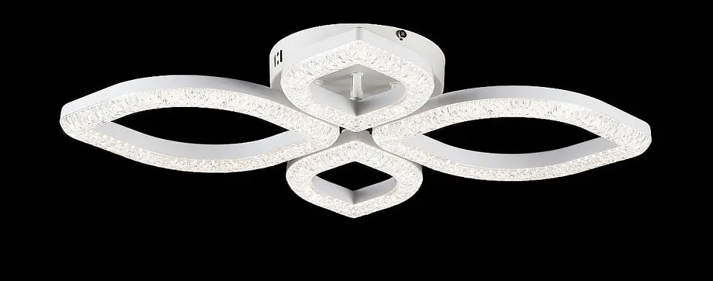 Люстра стельова LED Splendid Ray L2721/2+2, 4 лампи, 66 см, білий акрил, сучасний стиль - фото 4