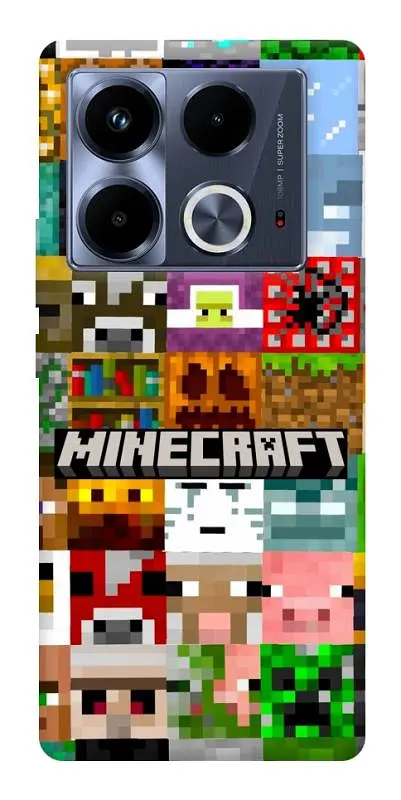 Чохол Demsky Minecraft collage для Infinix Note 40 4G