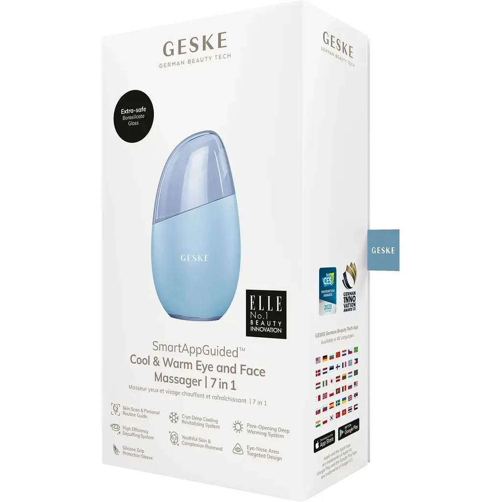 Масажер для обличчя GESKE Cool & Warm Eye and Face Massager 7в1 Aquamarine (HB0285) [176756] - фото 7