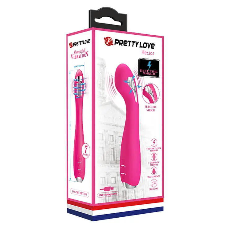 Стимулятор G-точки з електростимуляцією - Pretty Love Hector Pink Baile BI-014765-1 91003 - фото 3