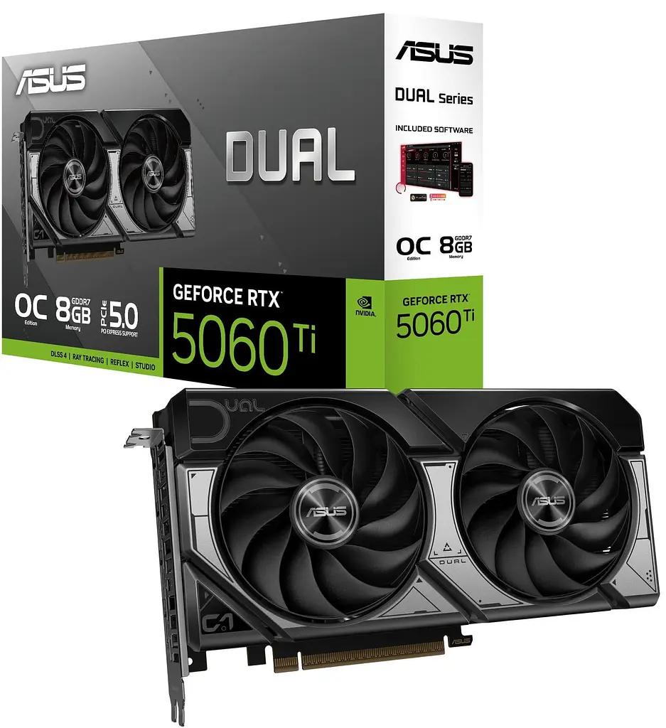 Видеокарта ASUS RTX 5060 Ti 8GB Dual OC Edition (DUAL-RTX5060TI-O8G) (GDDR7, 128 bit, PCI-E v5.0 x8) - фото 8