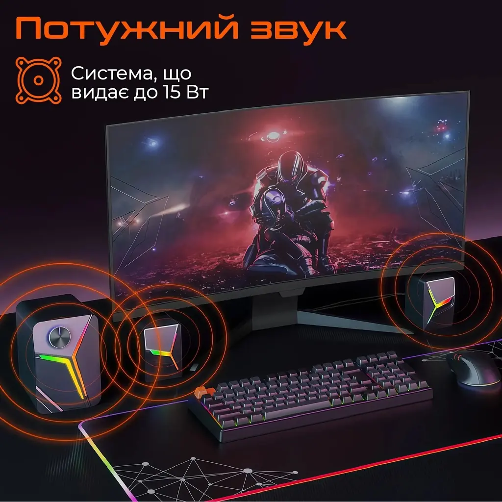 Акустична система Meetion SP2111, чорна (MT-SP2111BT-A) - фото 2