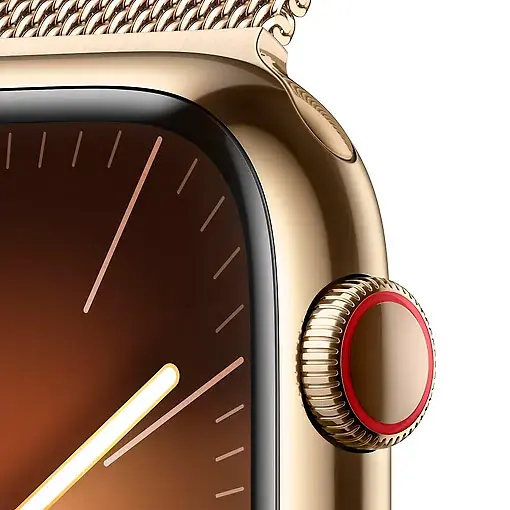 Смарт-годинник Apple Watch Series 9 GPS + Cellular 45mm Gold Stainless Steel with Gold Milanese Loop [MRMU3] [92679] - фото 7