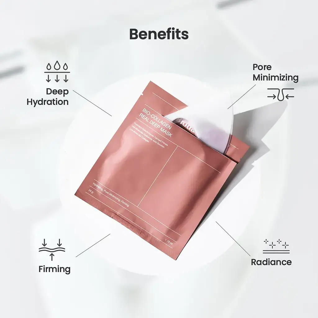 Маска гідрогелева нічна з колагеном Bio-Collagen Real Deep Mask Biodance 1 шт - фото 4