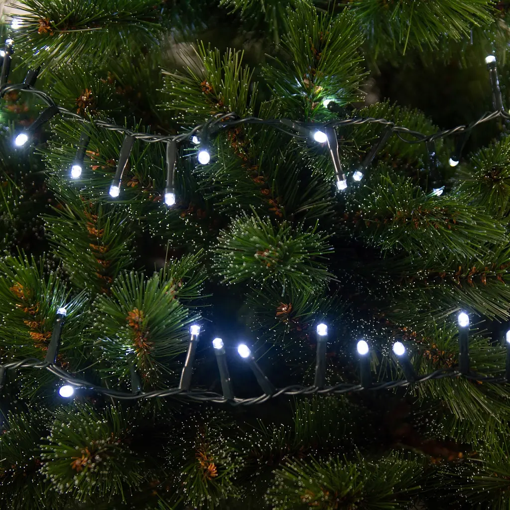 Гірлянда Chomik 200LED холодний білий з ефектом блиску 10 м (LED9485) - фото 3