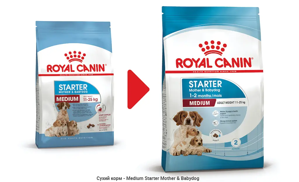 Сухий корм для цуценят та собак середніх порід Royal Canin Medium Starter 1 кг 2993010 - фото 2