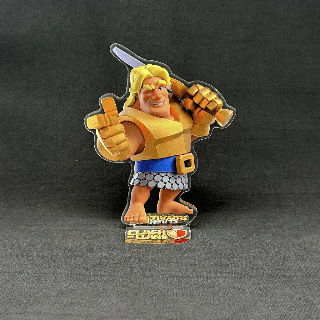 Акрилова колекційна фігурка Clash of Clans, Clash Royale Золотий лицар 15 см