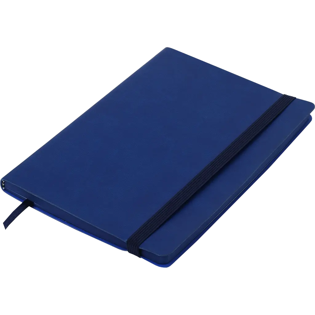 Блокнот деловой Buromax Logo2U Brief А5 96 л. в линейку обложка искусственная кожа синий (BM.295204-02) - фото 2