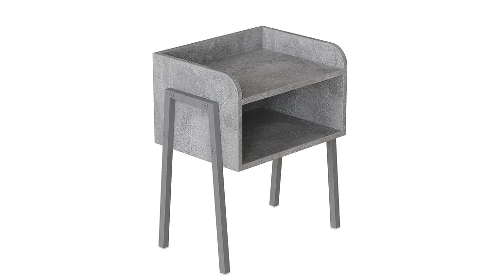 Тумба модульна Ferrum-decor Джузі 540x450x320 метал Сірий ДСП Бетон 16 мм (FRD-102988) - фото 4