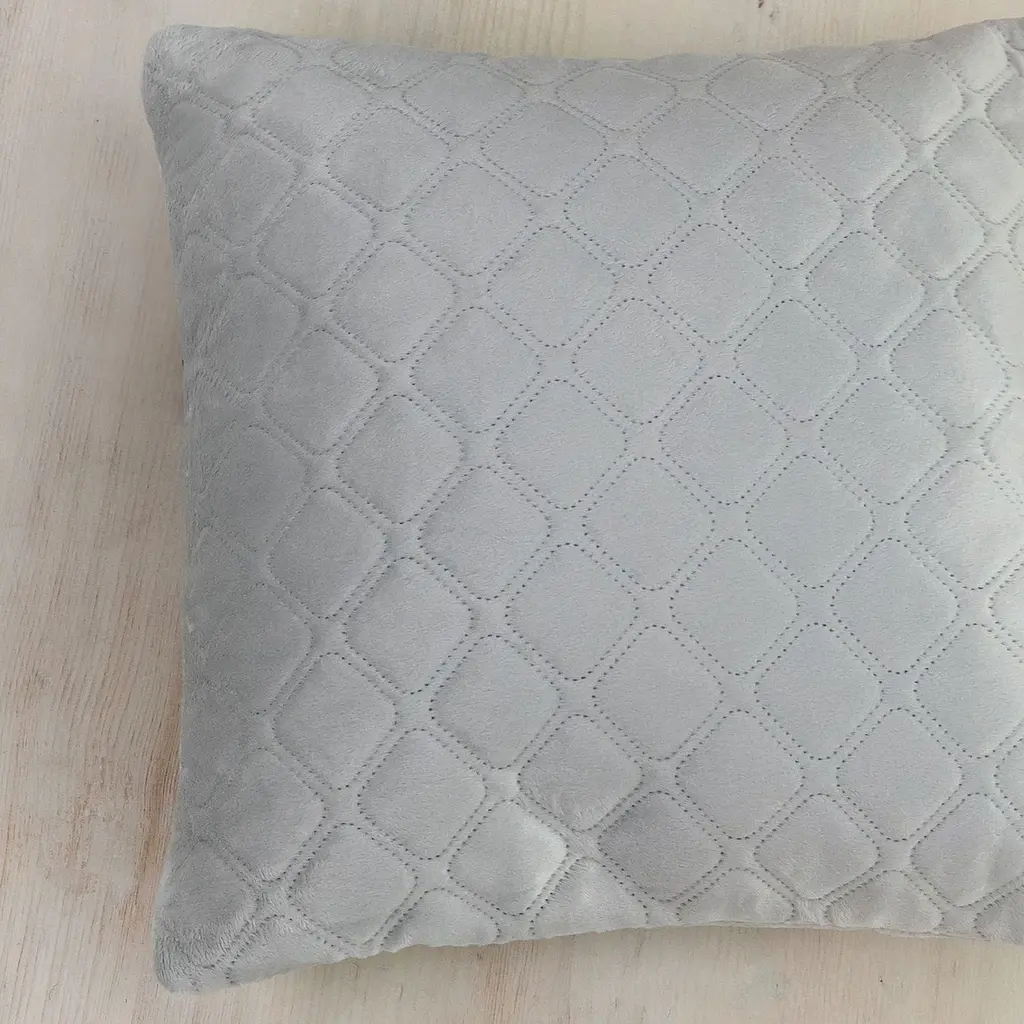 Подушка декоративная ТЕП Velour 50х70 см 413 светло серая (3-00435_10060) - фото 3