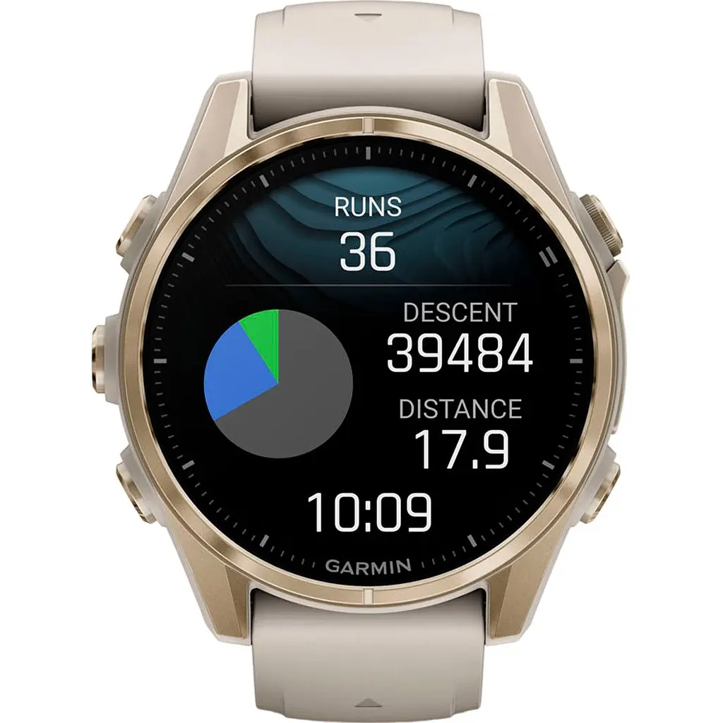 Смарт-годинник Garmin Fenix 8 AMOLED Sapphire 43mm Soft Gold with Fog Gray/Dark Sandstone Silicone Band (010-02903-10) [115093] - фото 11