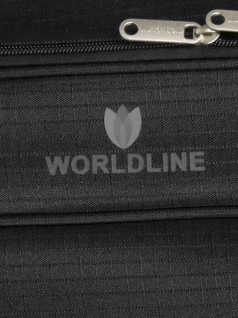 Дорожня сумка на колесах гігант XL Worldline 898/85 85×36.5×38см 116.3л Чорний - фото 11