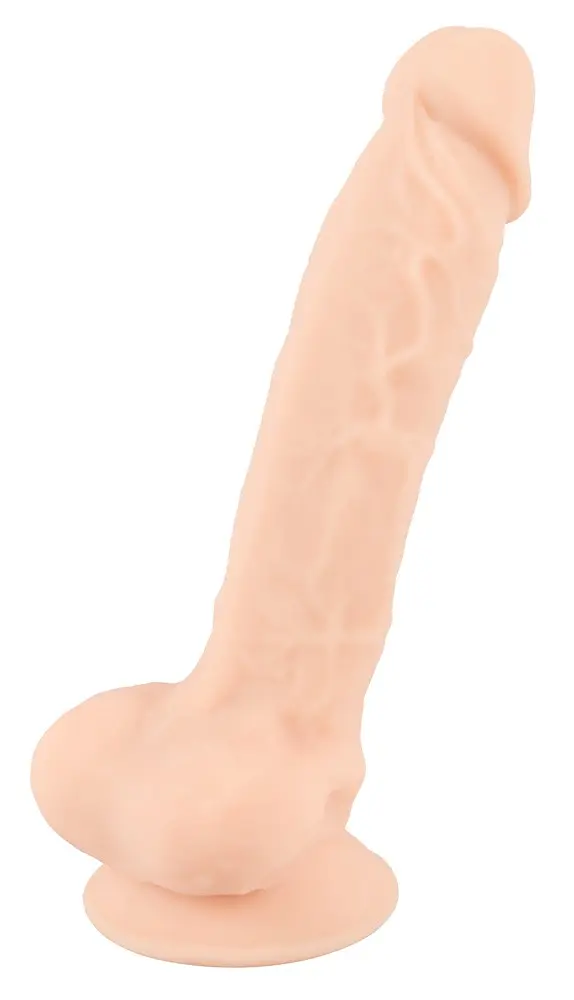 Фаллоимитатор Silexd Premium Silicone Dildo Model 1 Size 7 18.8 см бежевый - фото 5