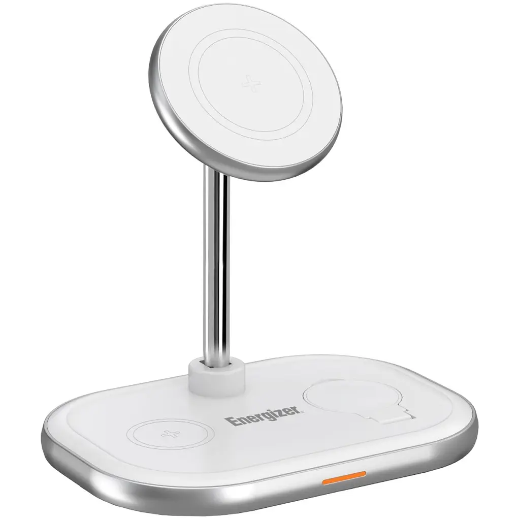 Зарядное устройство Energizer 15W 3-in-1 Magnetic Wireless Fast Charger white (WCP303) - фото 10