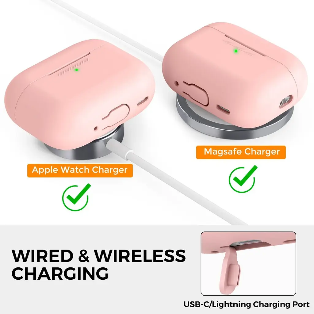 Чохол AhaStyle Colorful Silicone Case для AirPods Pro 2 Pink [CP-187-2-C-PK] [133841] - фото 4