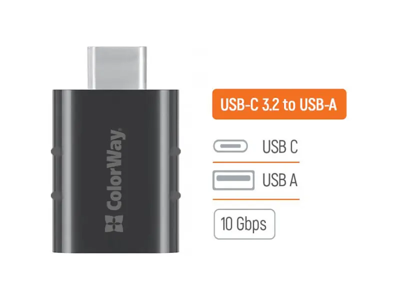 Адаптер ColorWay USB-C to USB-A 3.2 (CW-AD-AC3) - фото 3