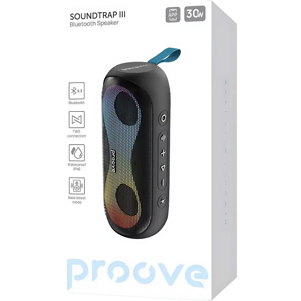 Портативна акустика Proove SoundTrap III 30W Black (PSST3001AP01) [169751] - фото 6