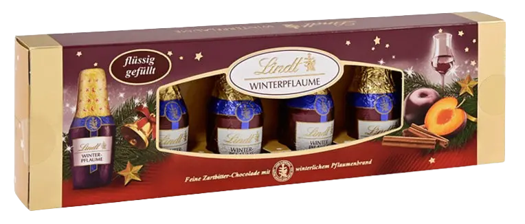 Шоколадні цукерки з лікером Lindt Chocolate Winter Plum Bottle 131г - фото 2