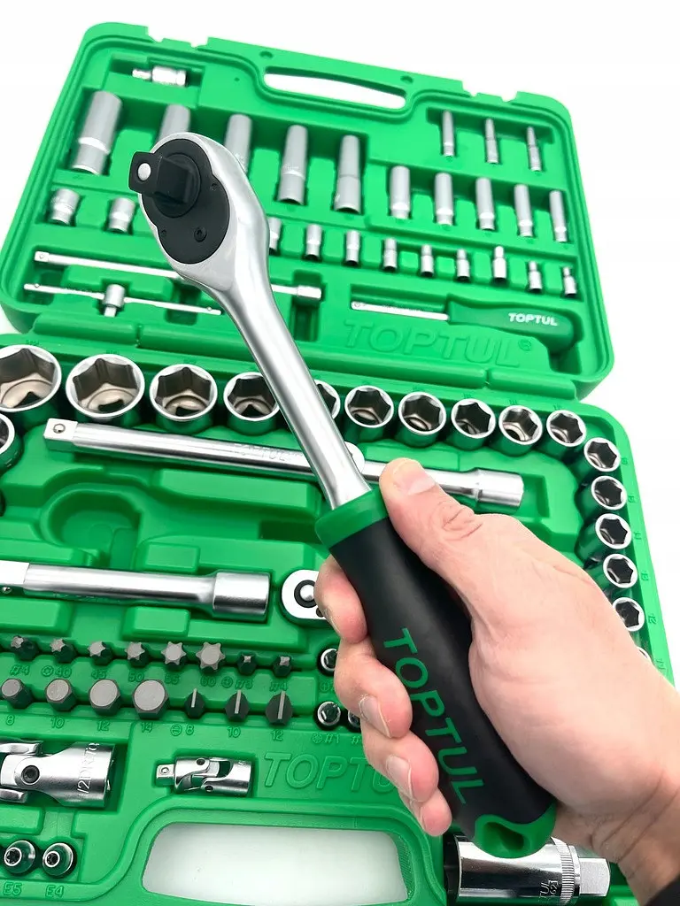Автомобільний набір інструментів 1/4", 1/2" 108 од. . (6-гр.) TOPTUL GCAI108R - фото 6