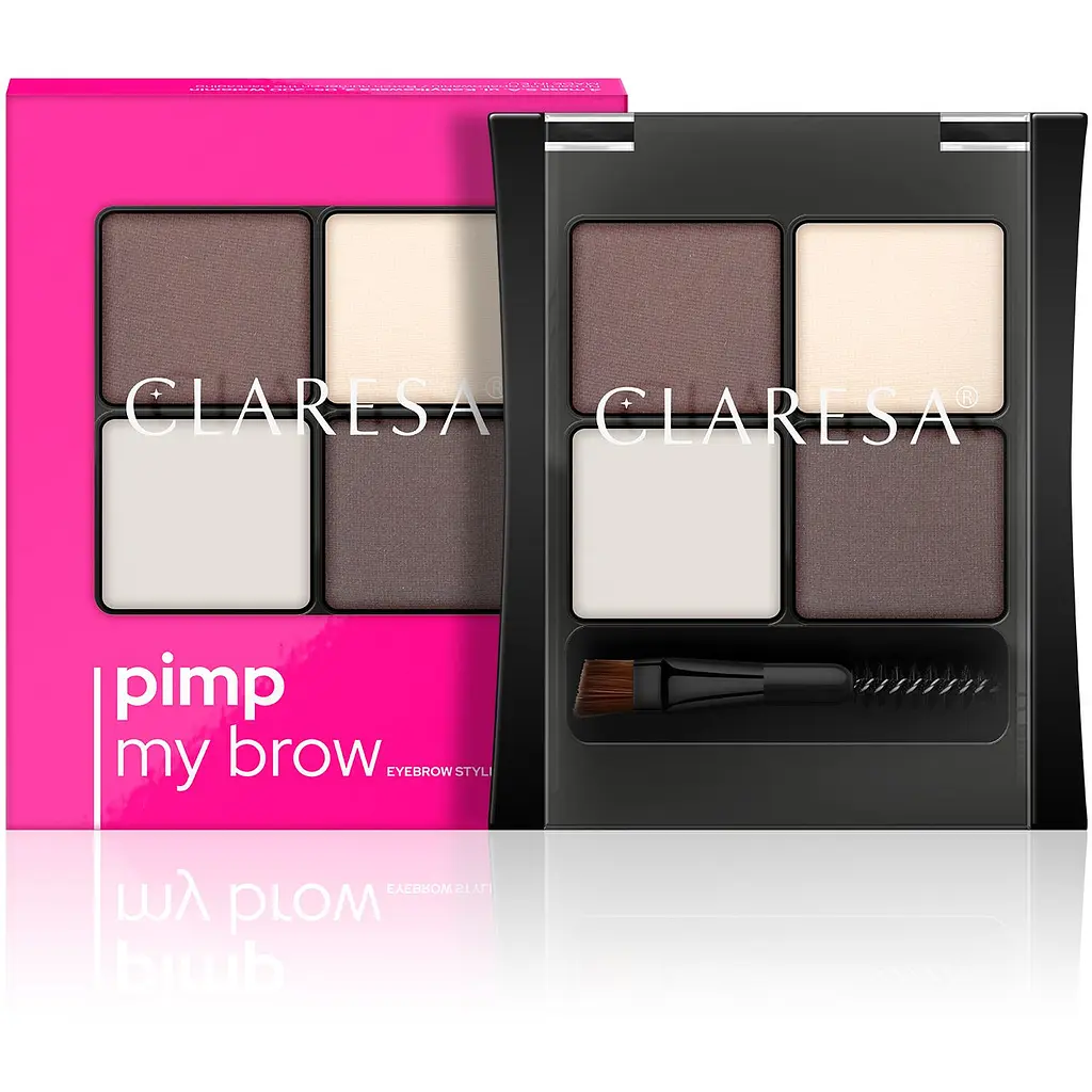 Набір для стилізації брів Claresa Deep Brown тон 02, 4.5 г - фото 3