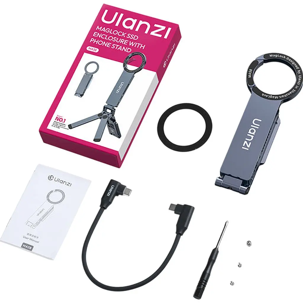 Тримач для смартфона Ulanzi MA58 MagSafe з зовнішньою кишенею для SSD M.2 (S046) [169758] - фото 5