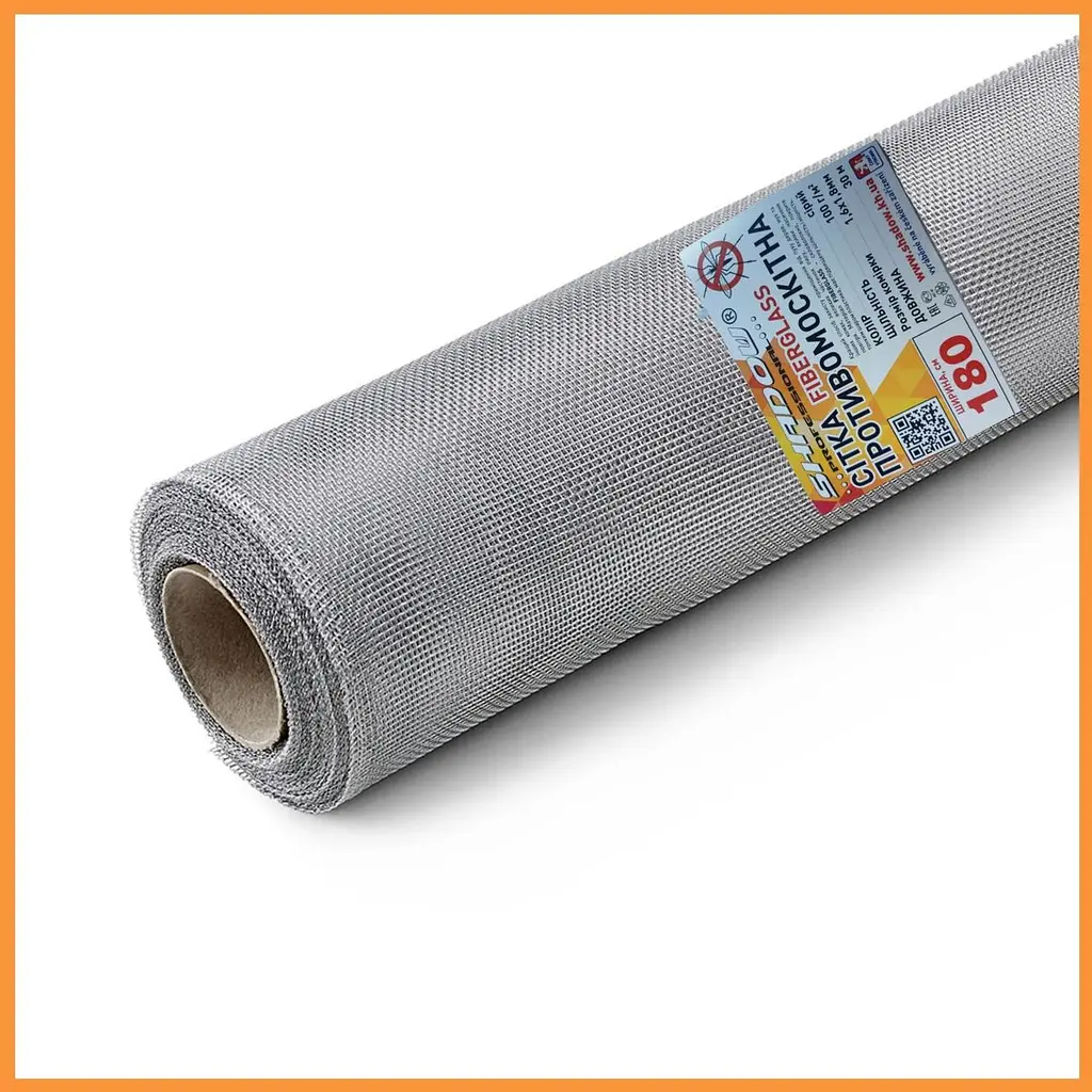 Сітка віконна від комарів 1.2 х 50 м FiberGlass (сіра) - фото 2