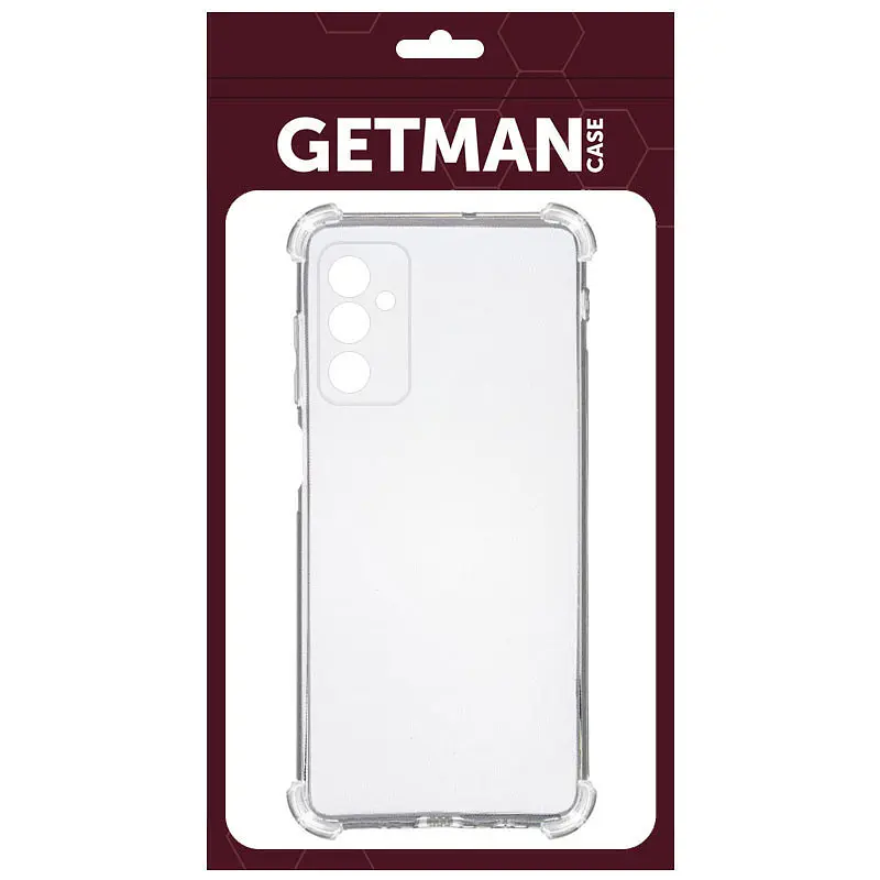 TPU чохол GETMAN Ease logo посилені кути Full Camera для Samsung Galaxy M35 5G Безбарвний (прозорий) - фото 4
