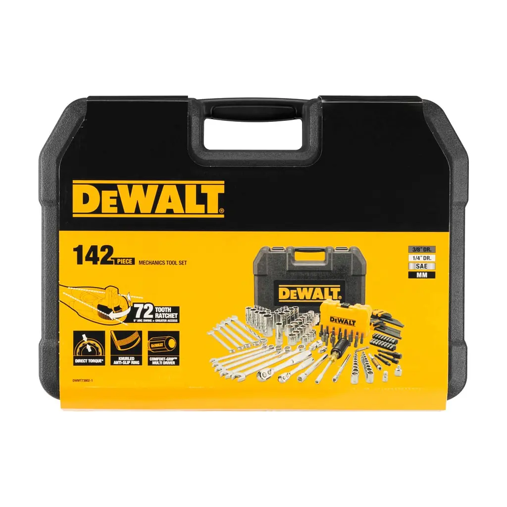 Набір інструментів DeWALT 1/4", 3/8", 142 шт. (DWMT73802-1) - фото 4