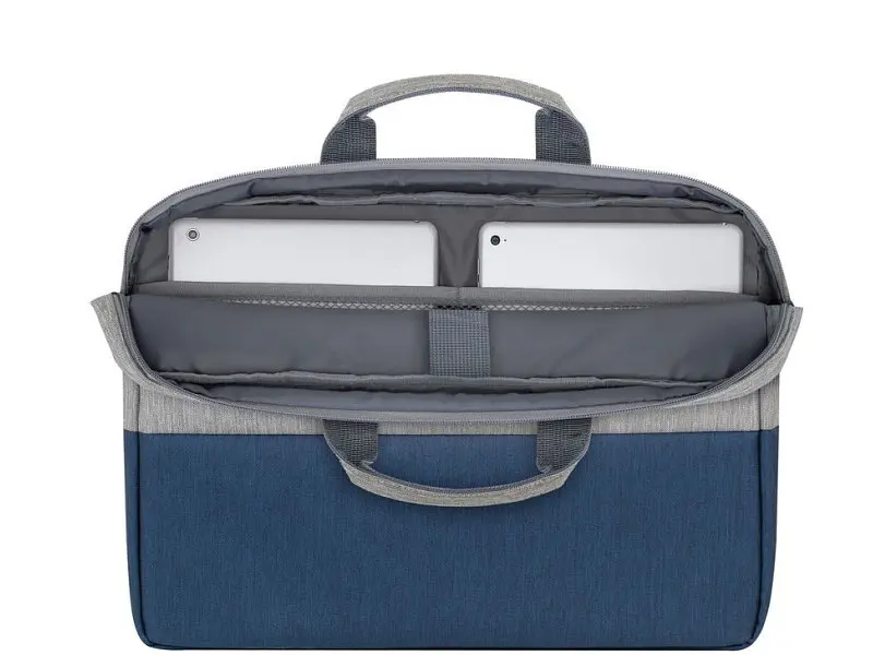 Сумка для ноутбука RIVACASE 7532 15.6 Grey/Dark blue (7532 (Grey/Dark blue)) - фото 4