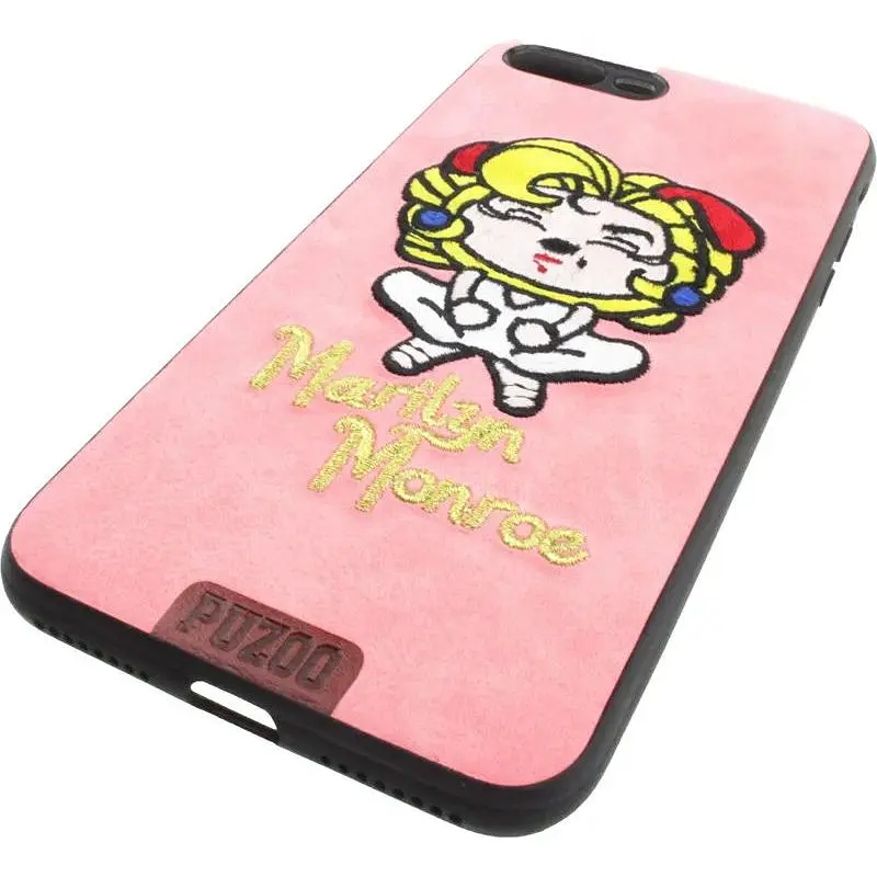 Чохол-накладка PUZOO TPU+TPU with stitchwork craft Star show iPhone 7/8 Plus Pink Monroo - фото 4