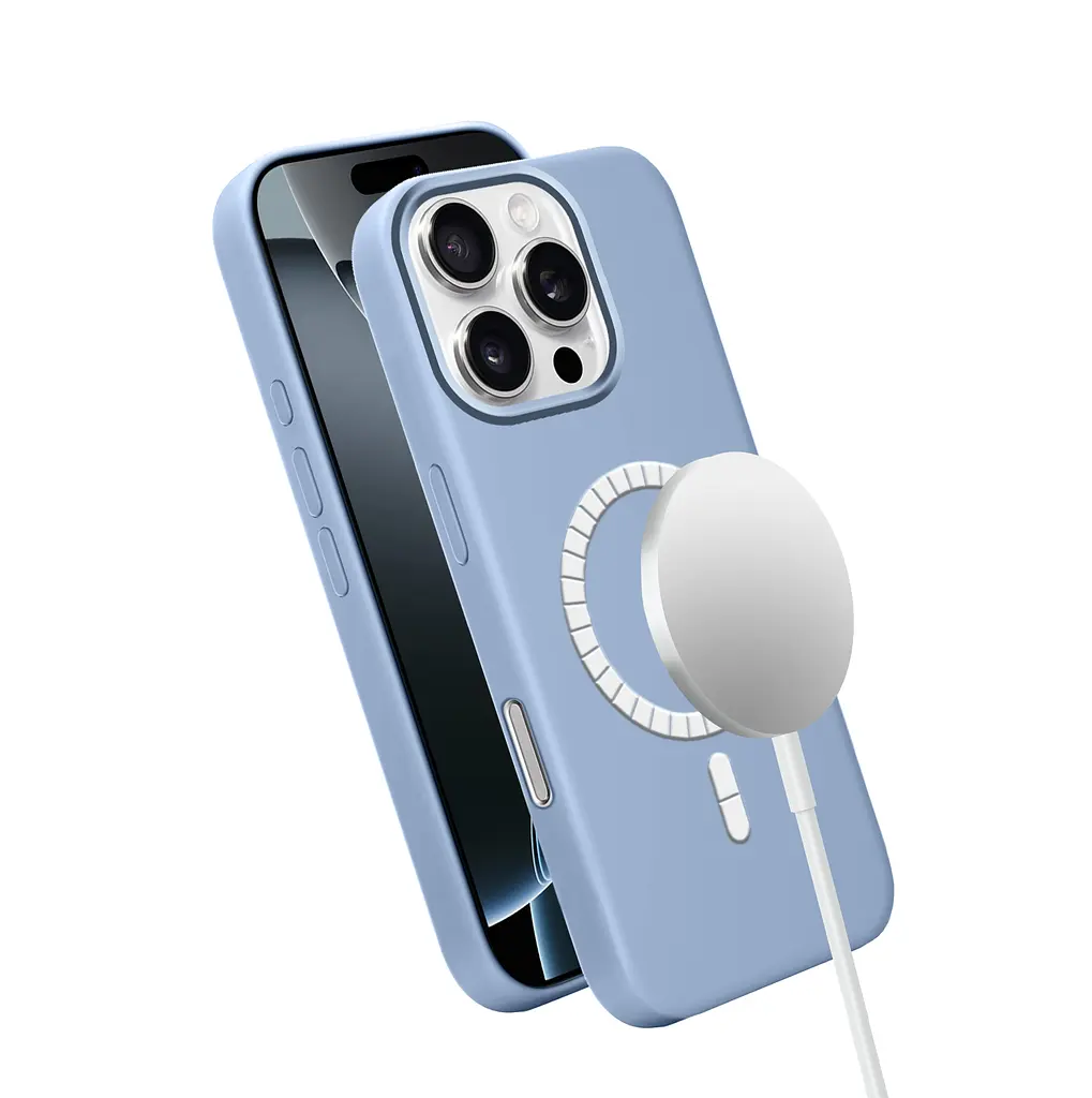 Чохол MAKE Apple iPhone 16 Pro Silicone Solo Sky Blue - фото 2
