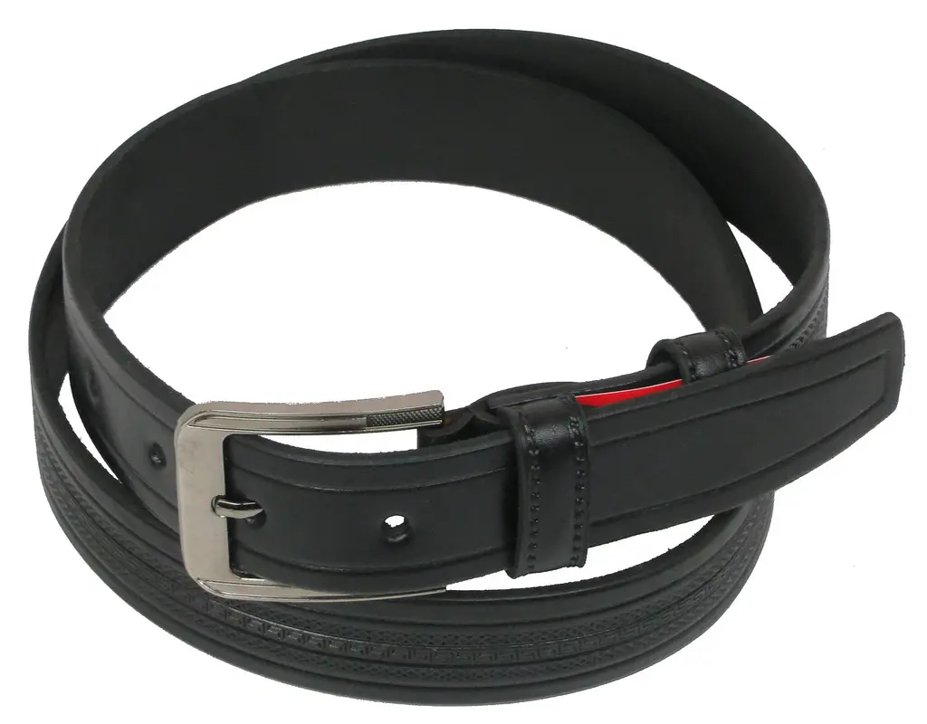 Ремінь під брюки Skipper 1052-35 натуральна шкіра 3,5 см Чорний