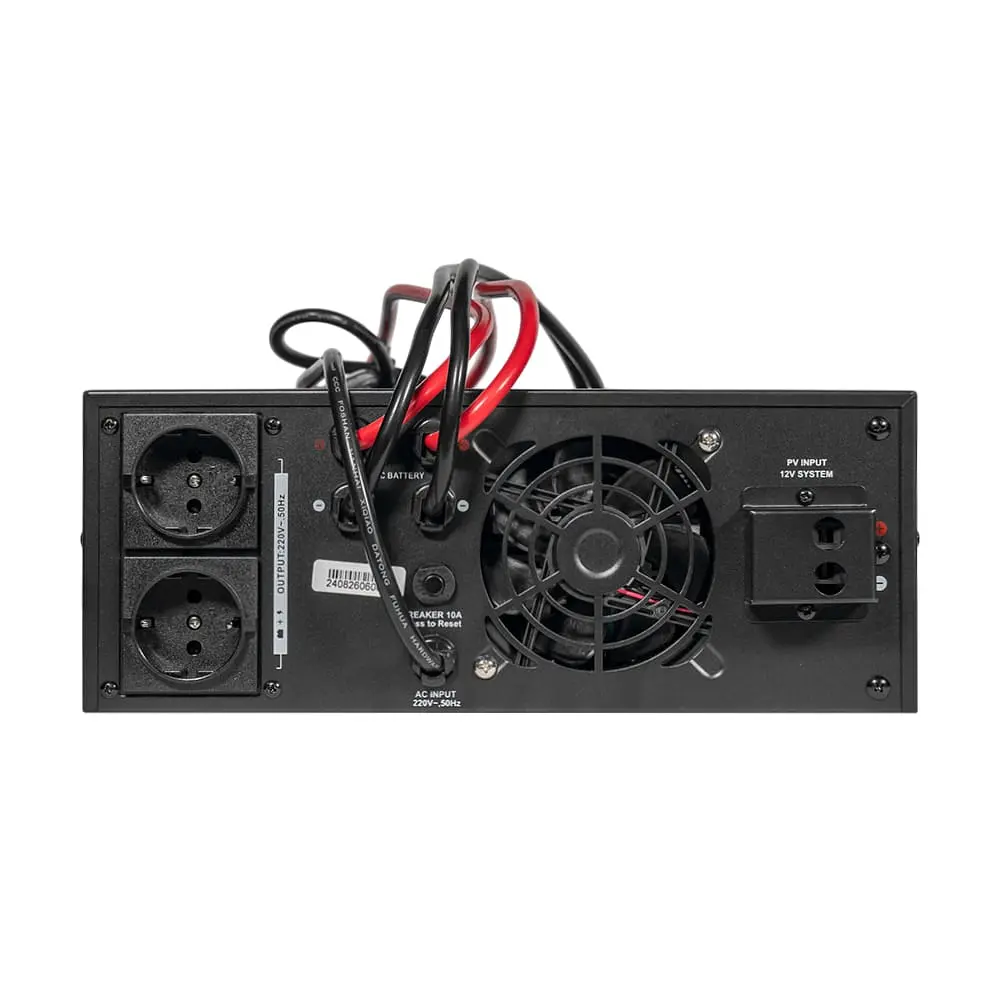 Гібридний інвертор 1200VA/1kW Kraft KRF-AVR1200VA/1КW-12V (MPPT 30А) для підключення сонячних панелей (42-00164) - фото 4