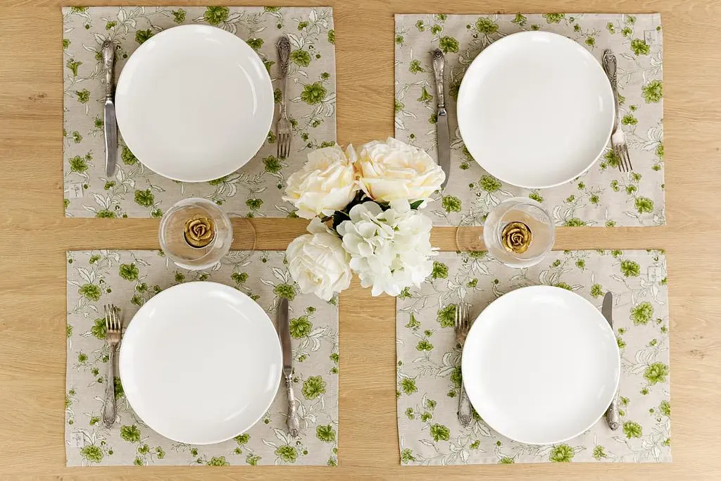 Салфетка сервировочная Прованс Хозяйка Цветы 45х35 см зеленая (31522) - фото 5