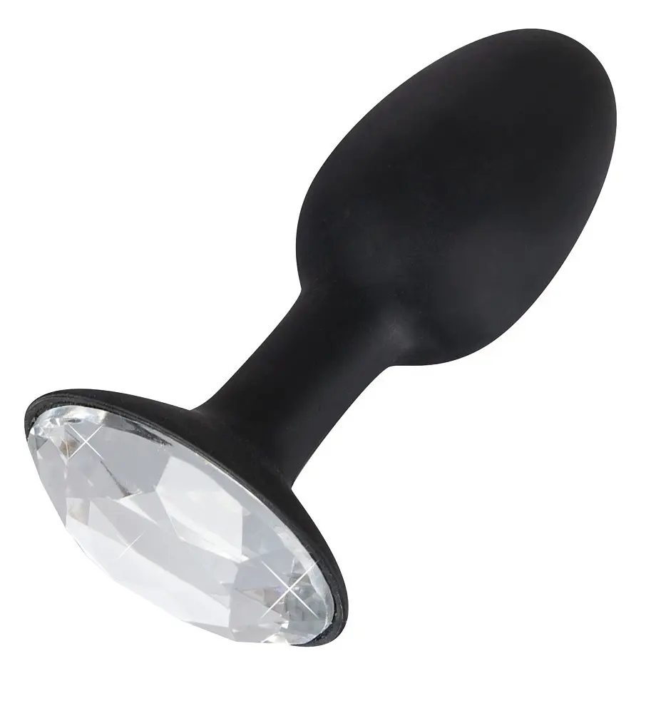 Анальна пробка з кристалом You2Toys Diamond S, 8,5 см (чорний)