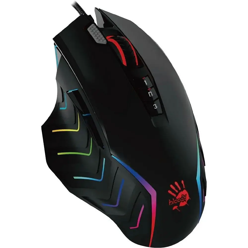 Миша A4Tech Bloody J95s USB black - фото 2