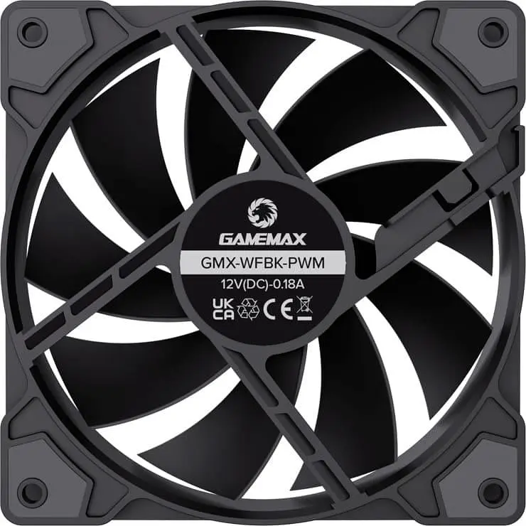 Вентилятор GameMax GMX-WFBK-PWM Black (GMX-WFBK-PWM) - фото 6