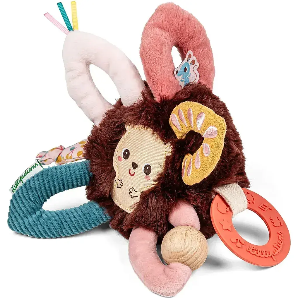 Игрушка-погремушка Lilliputiens Еж Леон с развивающими кольцами (83631) - фото 2