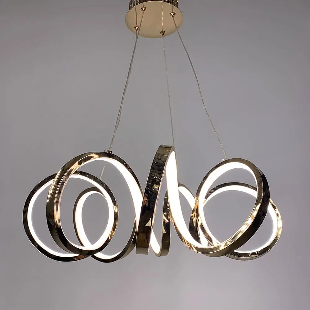 Роскошная золотая люстра MARCELA Ø 50 см Line F | Ст. MJ74-500 TGD - фото 7